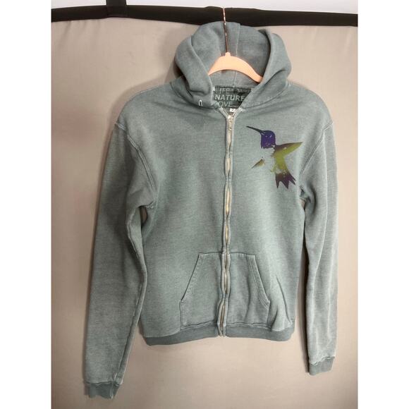 Free City Life Nature Love Full Zip Hoodie Women Sz M Loungewear Casual Comfort - Picture 2 of 13